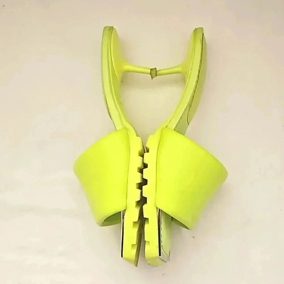 DKNY Women's CAI-Mid, Open Toe Fashion Pump Heel Sandal  Heeled Green Sz 6.5 US - Picture 4 of 6